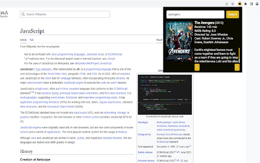 IMDb Movie Search screenshot