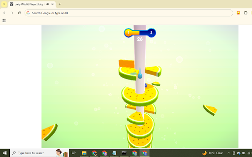 Helix Jump Fruit Game – Arcade Ball Challenge screenshot