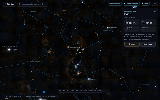 Sky Map — Star Map & Night Sky Constellations screenshot