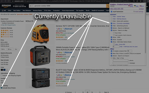 GRABLEY - Product Search Tools screenshot
