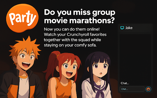 Crunchyroll Party: watch together and chat screenshot