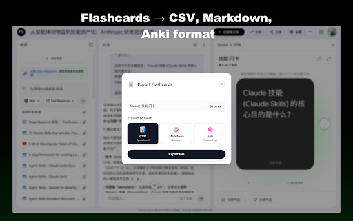 NotebookLM Ultra Exporter: Markdown & PDF & More screenshot