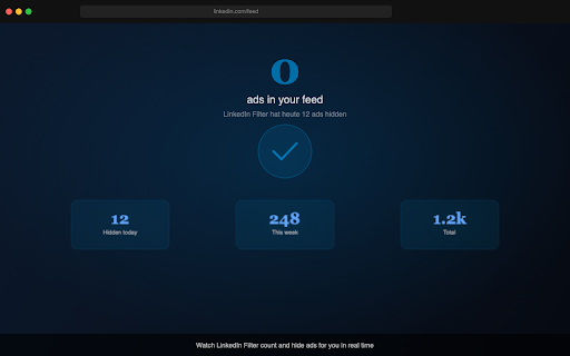 LinkedIn Filter – Hide Ads & Noise in Feed screenshot