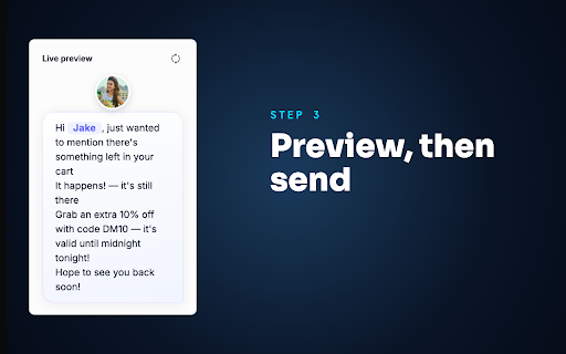 Message Outreach: Bulk DMs & AI Tweak screenshot
