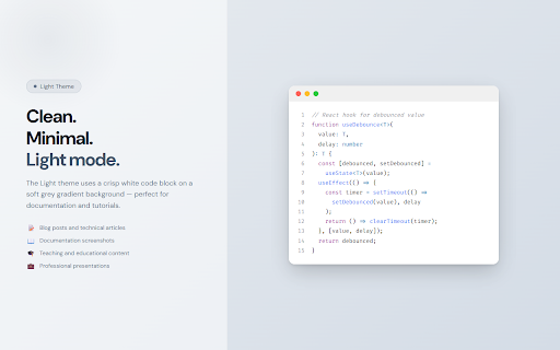 CodeSnapshot — Beautiful Code Screenshots screenshot