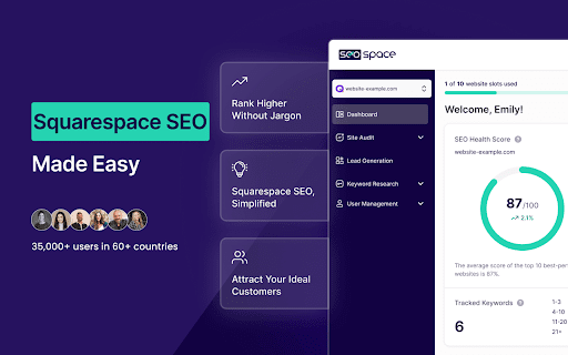SEOSpace - The SEO Plugin for Squarespace screenshot