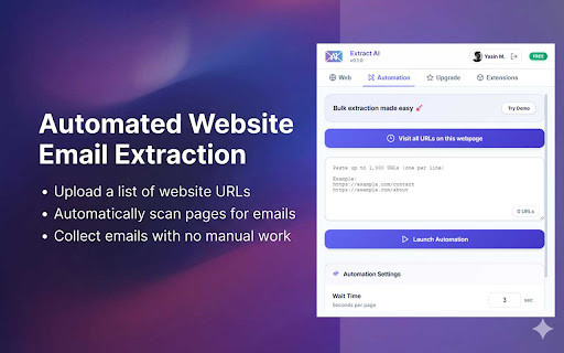 Extract AI – Email Extractor screenshot