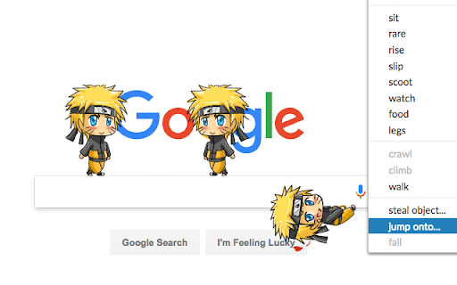 Shimeji Browser Extension screenshot