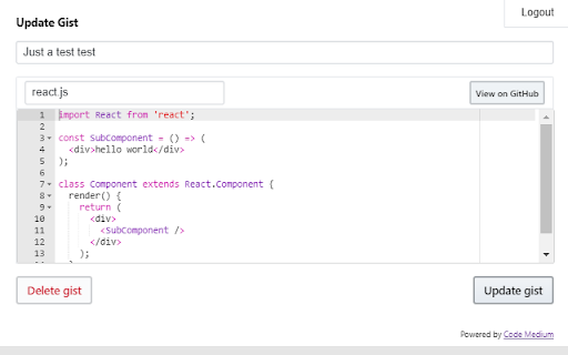 Code Medium screenshot