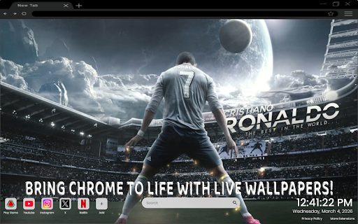 Cristiano Ronaldo Siuuu Live Wallpaper screenshot