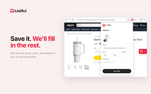 Listful: Wishlist Maker & Shopping screenshot