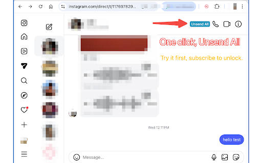 Unsend Instagram Messages screenshot