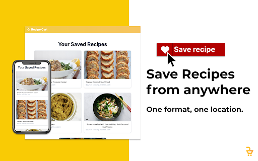 Recipe Cart | View & Save Recipes screenshot