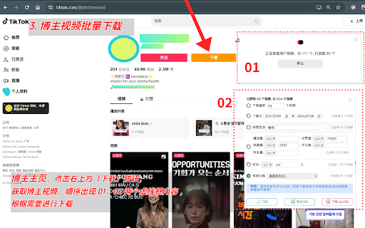 小T--Tiktok视频下载/批量获取助手 screenshot