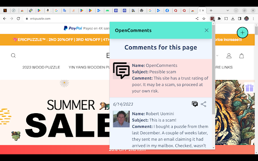 OpenComments screenshot