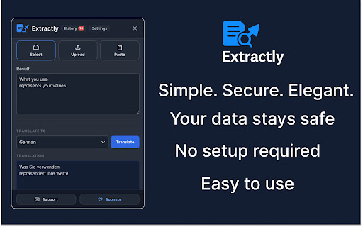 Extractly (AI Extract Text from Images) screenshot