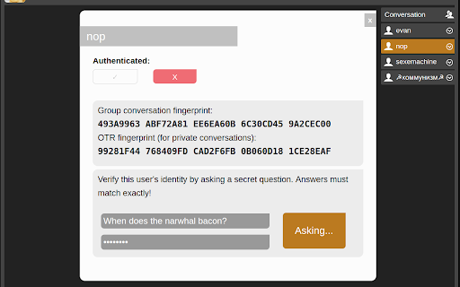 Cryptodog screenshot