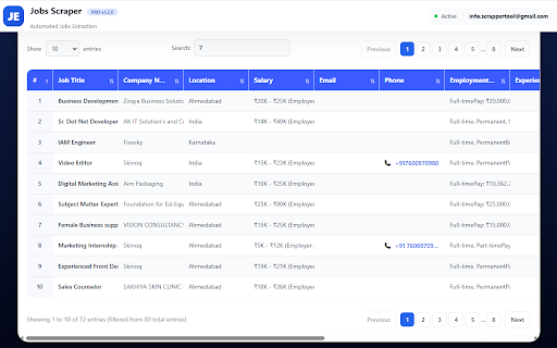 Jobs Scraper – Hiring & Recruitment Lead Extractor screenshot