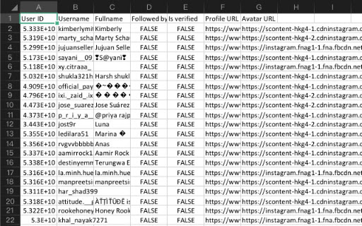 InsExport - IG Follower Export Tool screenshot