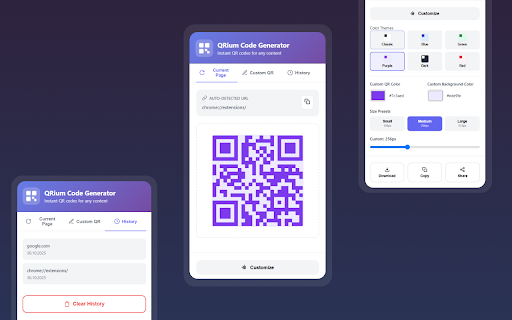 QRium Code Generator screenshot