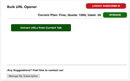 Bulk URL Extractor and Opener screenshot