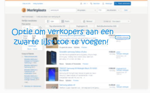 Marktplaats zonder spam screenshot