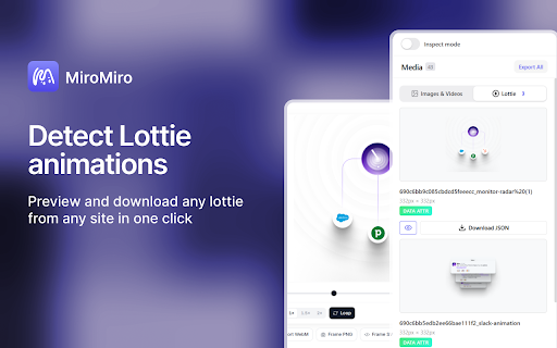 MiroMiro: Web to Code, Web Inspector, Font Finder & Lottie screenshot