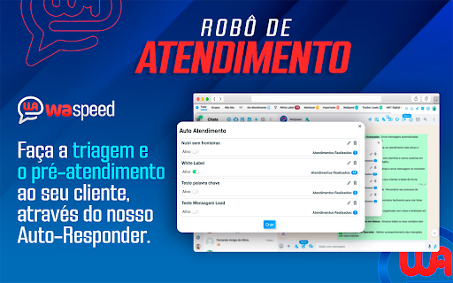 WaSpeed: Superpoderes para o seu WhatsApp, CRM e muito mais. screenshot