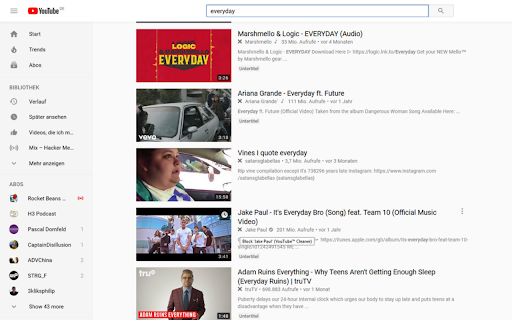 Channel Blocker screenshot