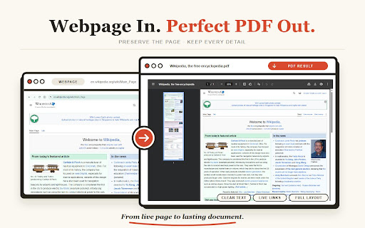 Web to PDF - Save Webpage as PDF screenshot