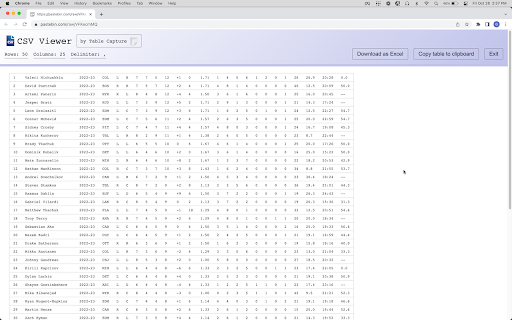 CSV Viewer by Table Capture screenshot
