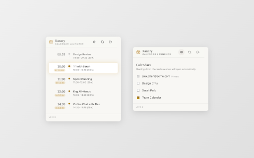 Kanary Calendar Launcher screenshot
