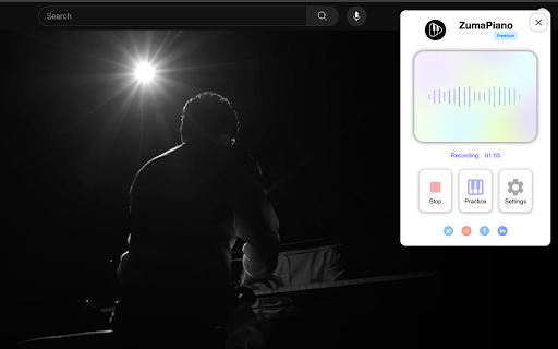 ZumaPiano: AI Piano Transcription & Lessons screenshot