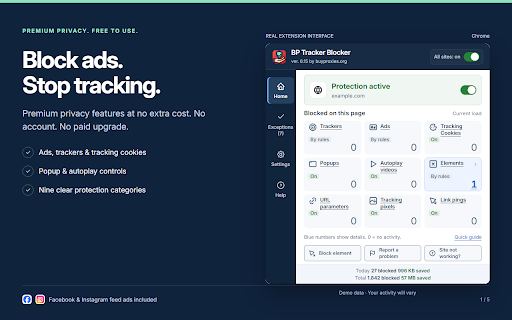 BP Tracker Blocker screenshot