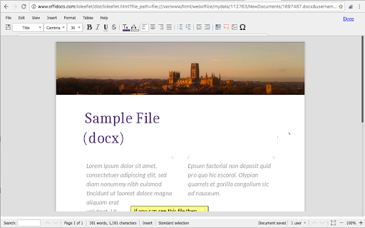 Document Editor for doc & docx screenshot