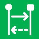 Simple Sequence Diagram AI icon