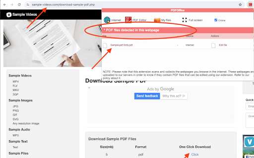 PDF editor PDFOffice to edit and create PDF screenshot