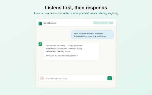 Unwind — a quiet space to think screenshot