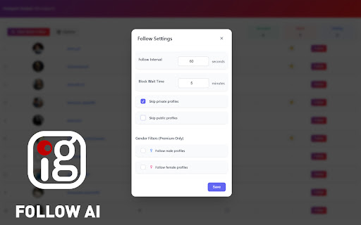 IGFollow AI - Auto Follow screenshot