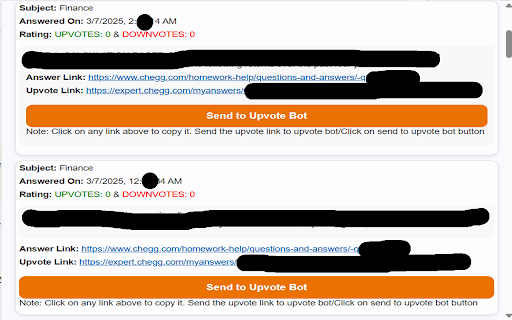 Chegg Expert Answer Link Finder screenshot