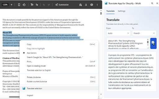 Translate App for Shopify - Multi screenshot