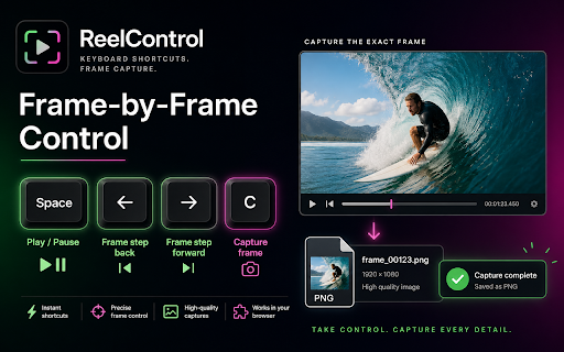ReelControl – Video Speed & Frame Capture for Instagram screenshot