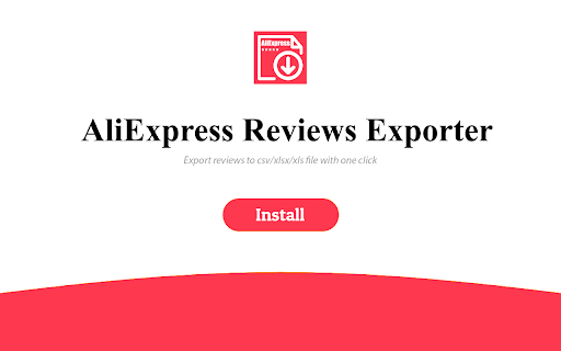 Export reviews from aliexpress screenshot