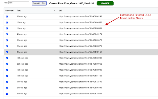 Bulk URL Extractor and Opener screenshot