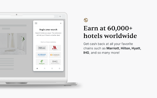 The Guestbook Extension: Cash Back on Hotels screenshot