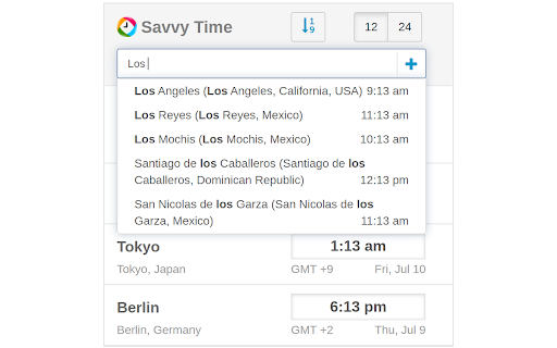 Time Zone Converter - Savvy Time screenshot