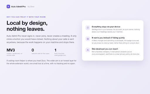 Auto Admit Pro for Google Meet screenshot