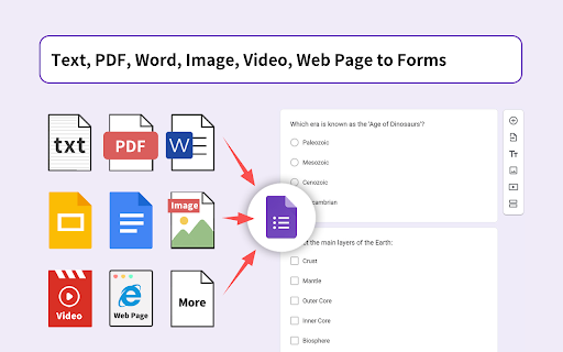 AI Google Form Builder screenshot