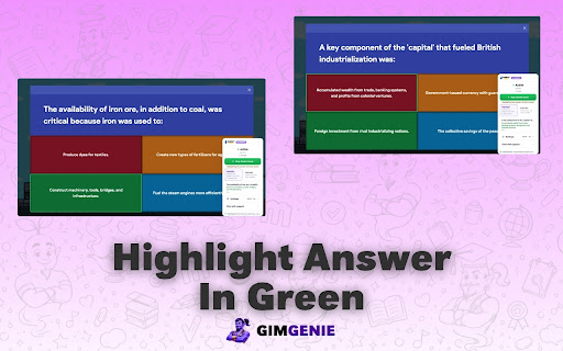 Gimkit Answers | Gimkit Genie | Answer Highlighter & Auto Answer screenshot