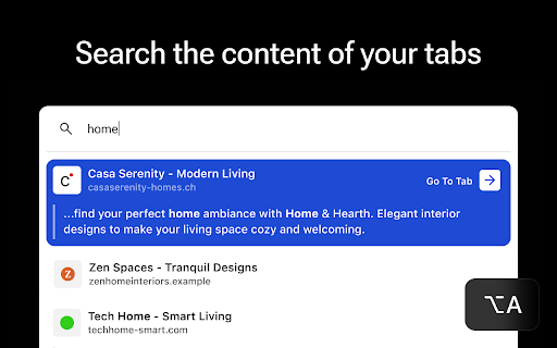 Deep Tab Search: Tab Switcher & Search screenshot